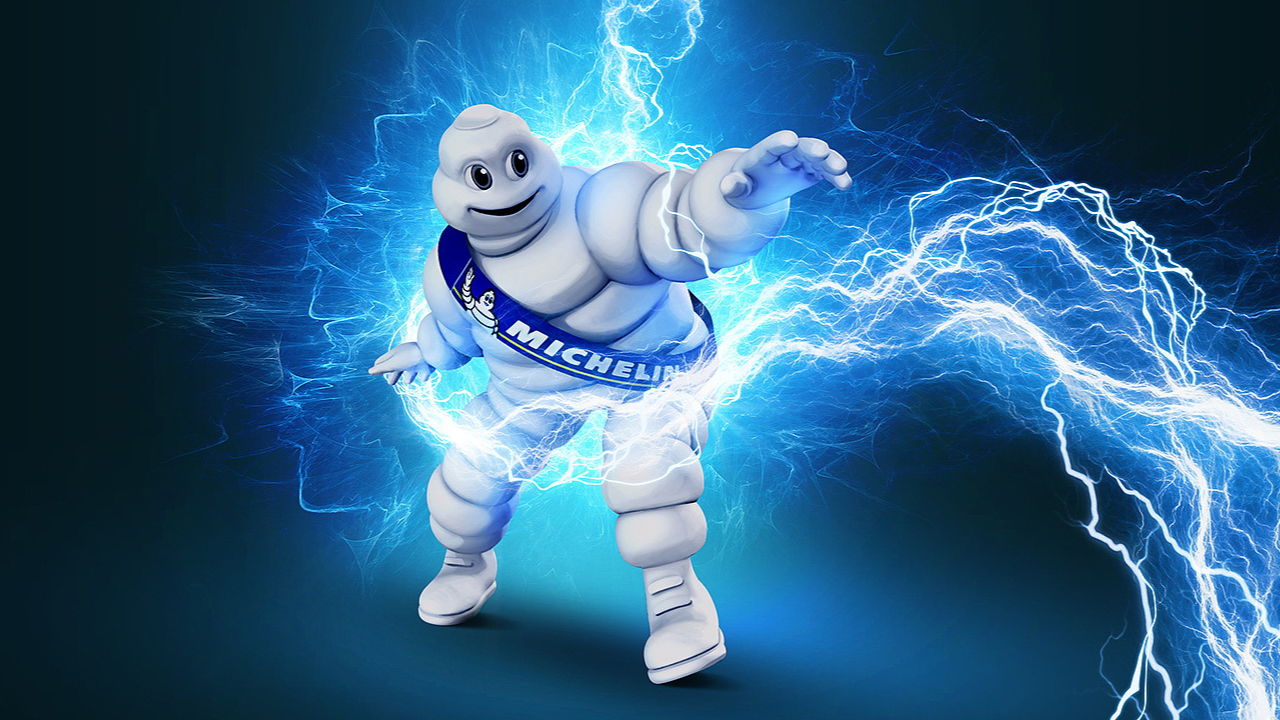 米其林轮胎3d广告动画