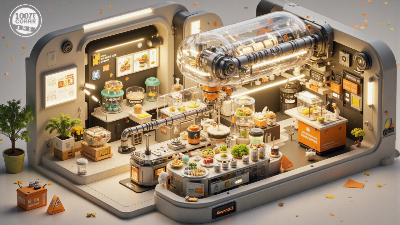 3D动画展示智能餐厅