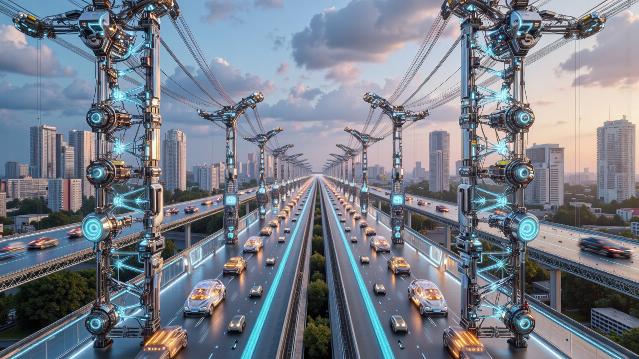 发电公路场景模拟