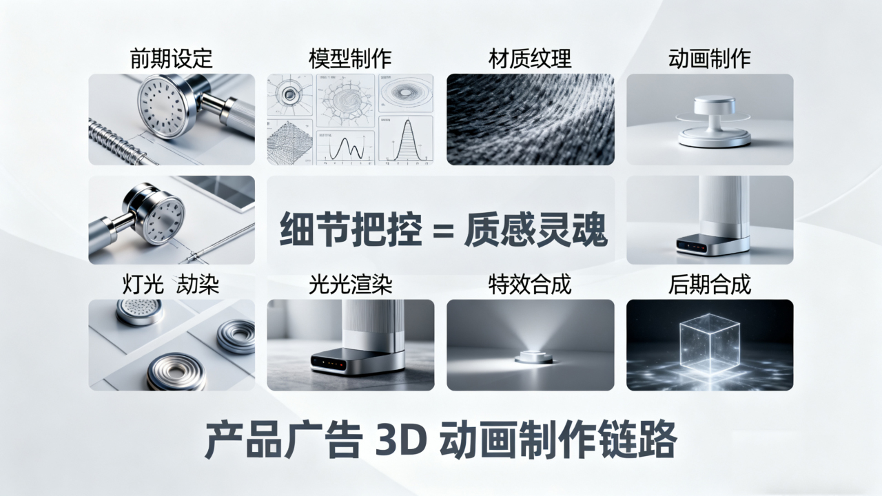 3D动画制作链路